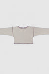 BASERANGE cotton and linen ribbed top FLGTO-RIB-SP24 undyed